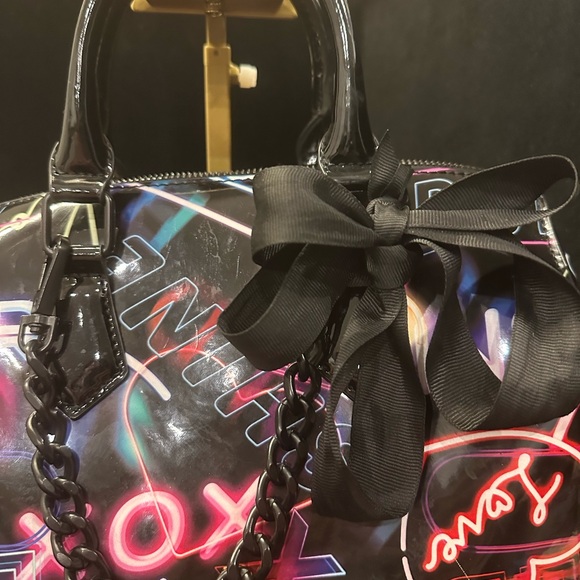 Aldo Multicolor Neon Print Satchel - Picture 6 of 8